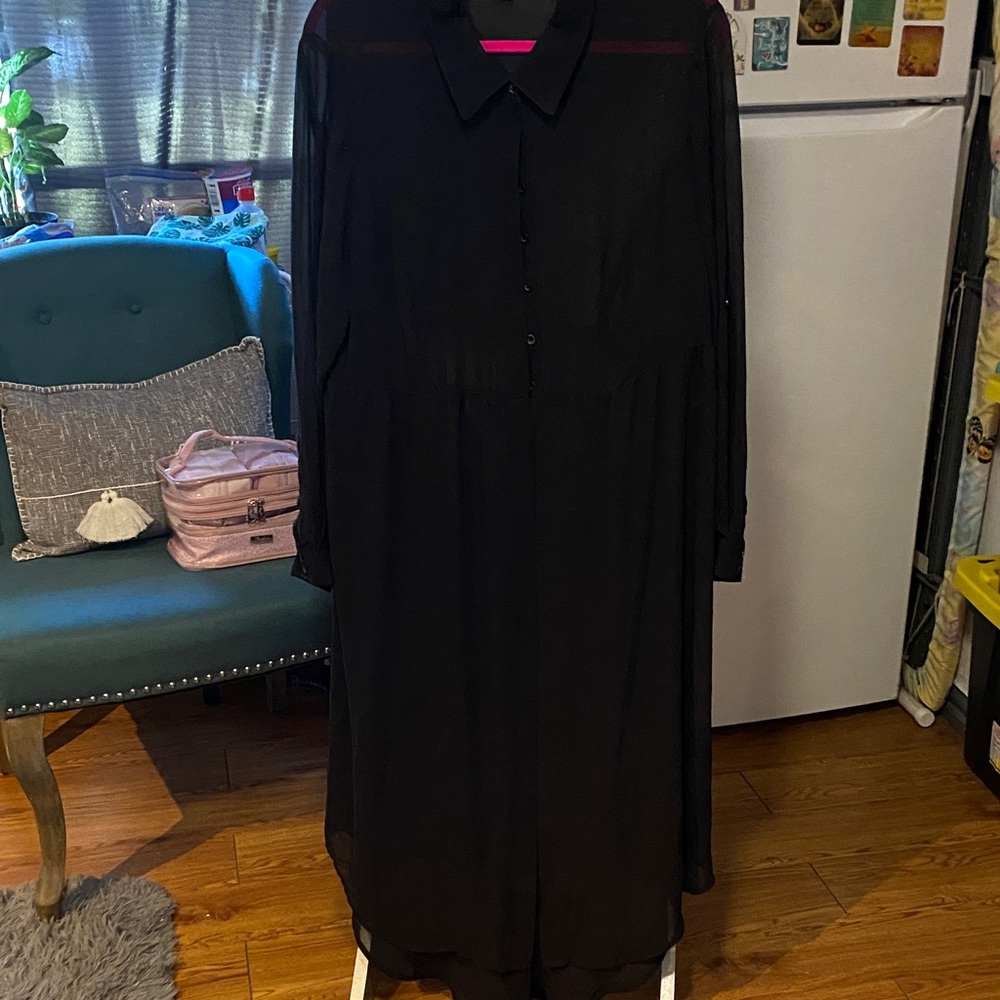 Torrid Black Long Sleeve Dress